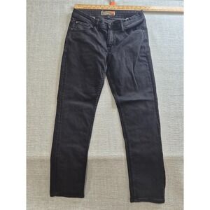 Weatherproof Vintage Straight Fit Jeans Mens 32x32 Black Denim Cotton Stretch